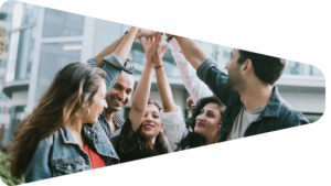 A group of diverse Indian professionals in business attire, collaborating in a modern office setting. They appear engaged, confident, and focused, representing various career fields such as finance, technology, healthcare, and consulting.